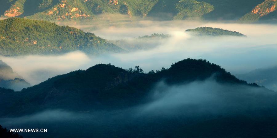 Scenery of mountainous areas in Beijing's Huairou district