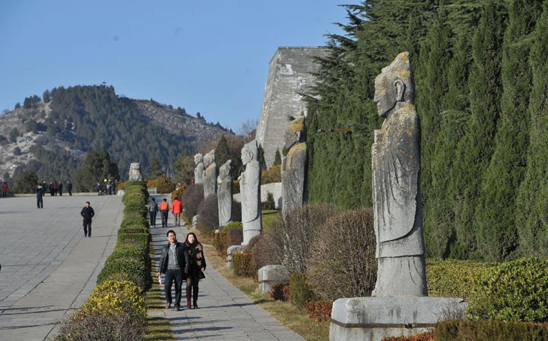 Scenery of China's Qianling Mausoleum