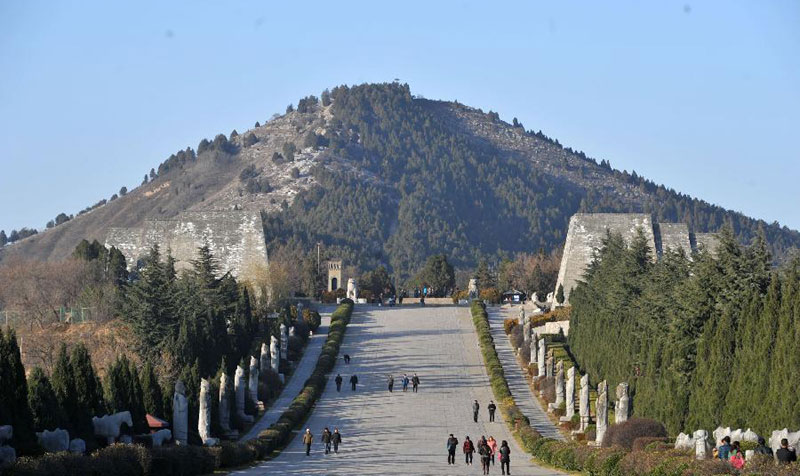 Scenery of China's Qianling Mausoleum