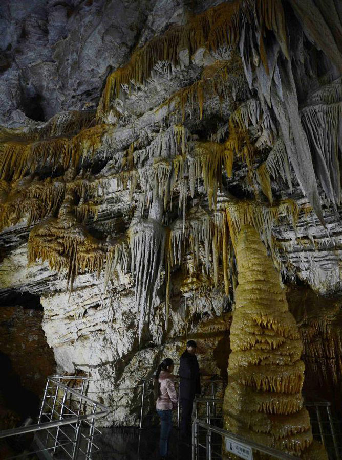 Scenery of Xinglong cave in Hebei