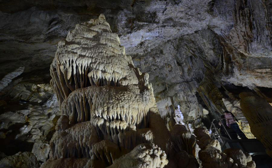 Scenery of Xinglong cave in Hebei