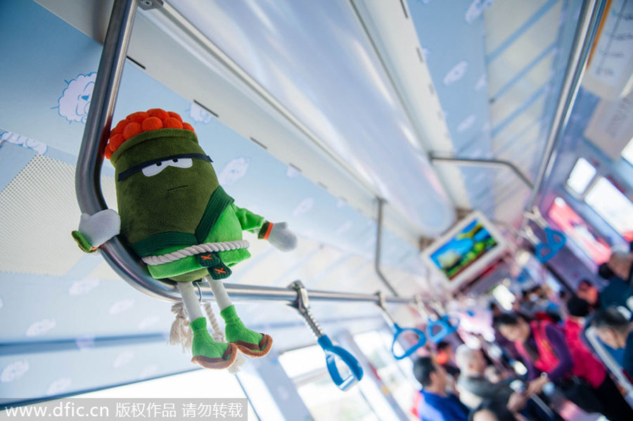 Children's theme tram starts operation in Guangzhou