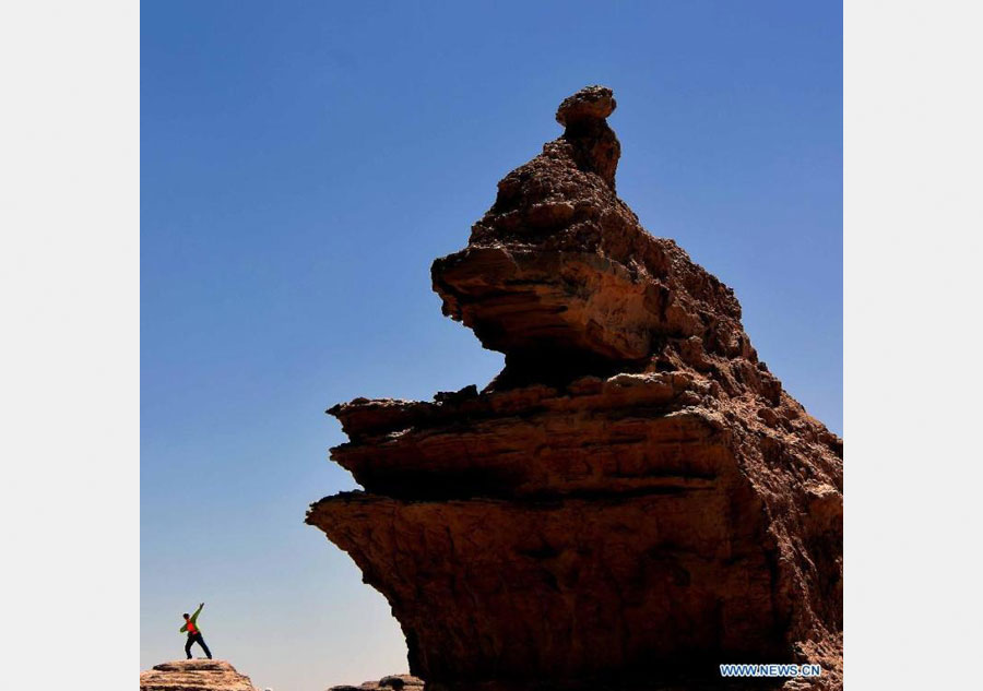 Yardang landforms at Dunhuang Yardang National Geopark