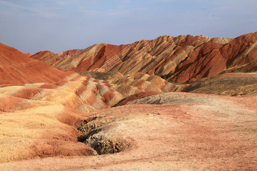 Zhangye mountains: A fairyland