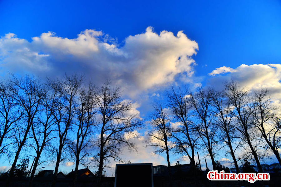 Scenery of Summer Palace after heavy smog