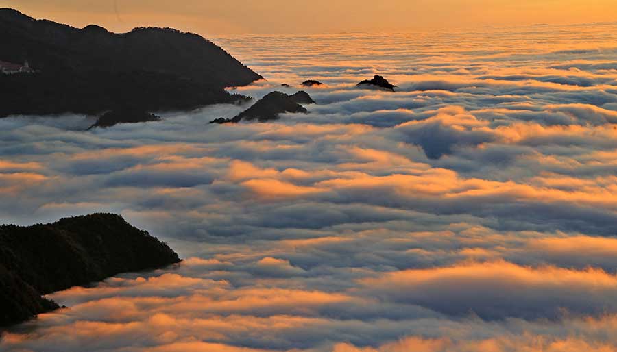 Snow scenery of Mount Lu in China's Jiangxi