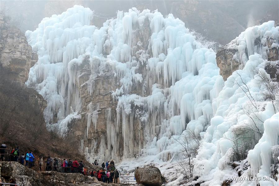 Frozen waterfall: magic from nature