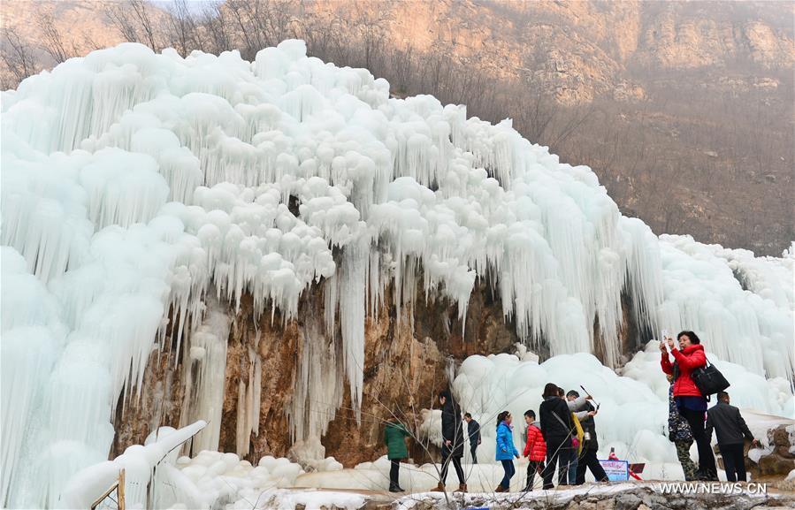 Frozen waterfall: magic from nature