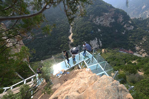 New glass path near Beijing