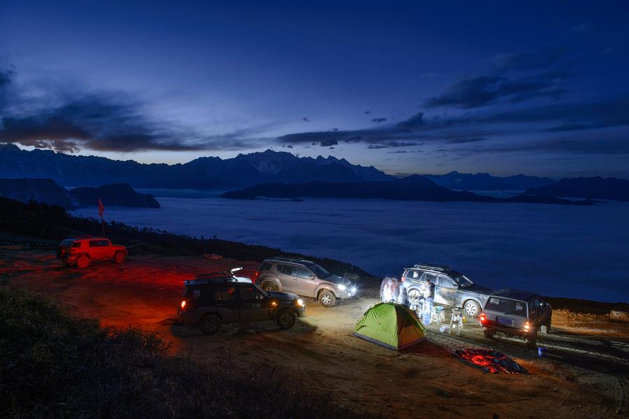 Amazing view of Guangtou Mountain in SW China