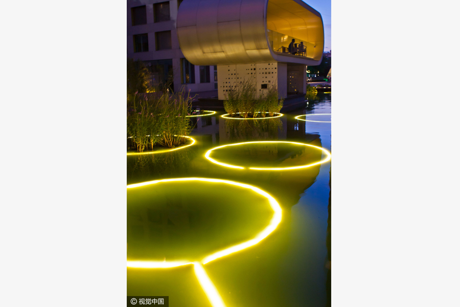 Night view of Modern Moma Beijing