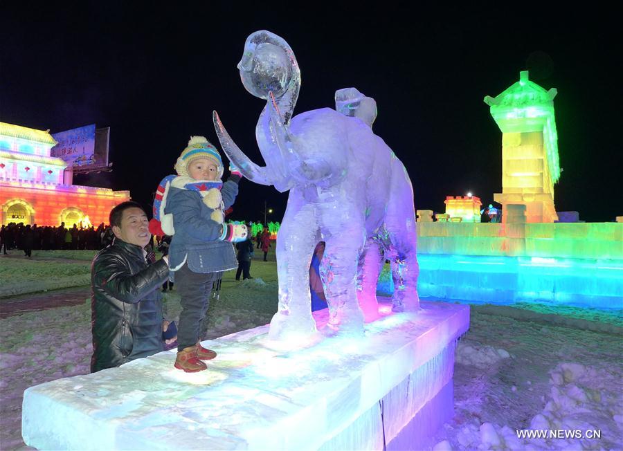 Ice and Snow Lantern Fair held in N China