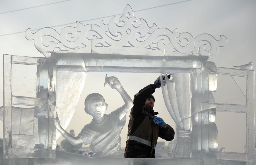 31st Int'l Ice Sculpture Competition ends in Harbin