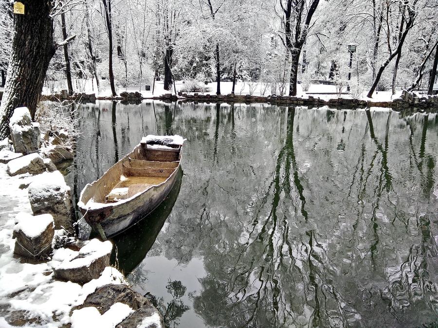 Snow scenery at Pingliang city in Gansu