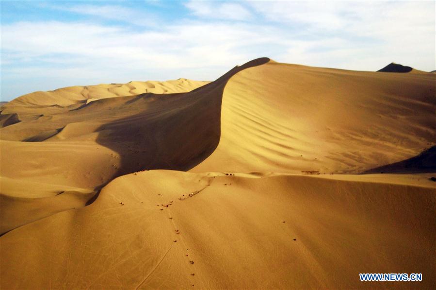 Mingsha Mountain in Dunhuang, NW China's Gansu