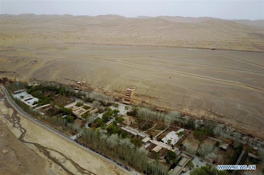 Mingsha Mountain in Dunhuang, NW China's Gansu