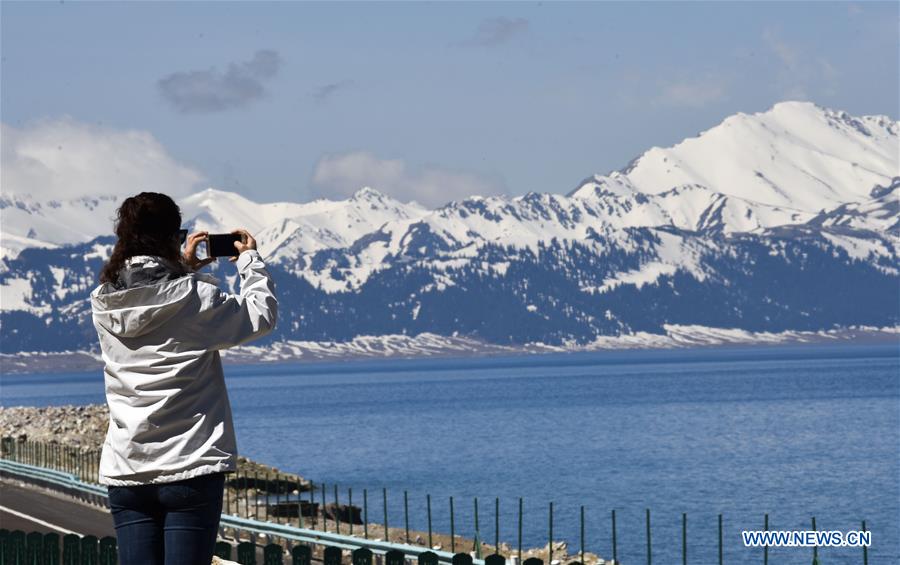 Amazing scenery of Sayram Lake in NW China's Xinjiang