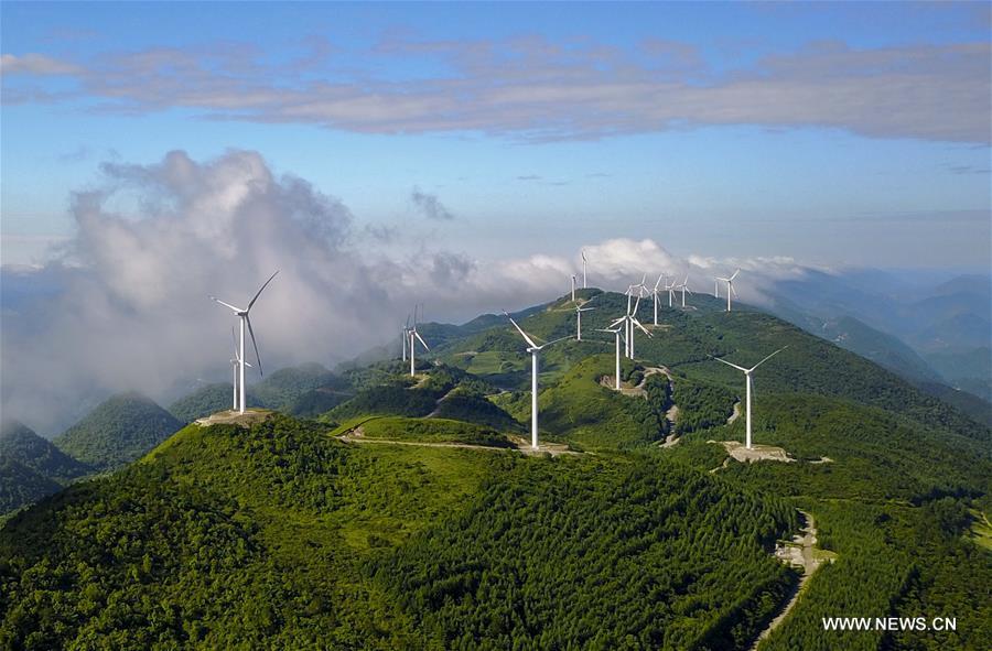 Bird's-eye view of national geological park in Chongqing