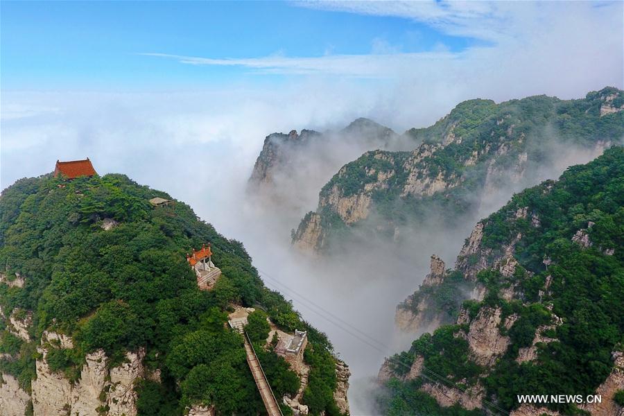 Scenery of Wulaofeng scenic spot in Yuncheng, Shanxi