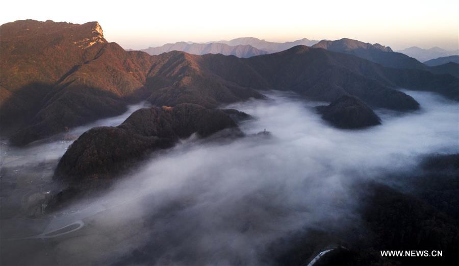 Autumn scenery of Shennongjia Forestry District in Hubei