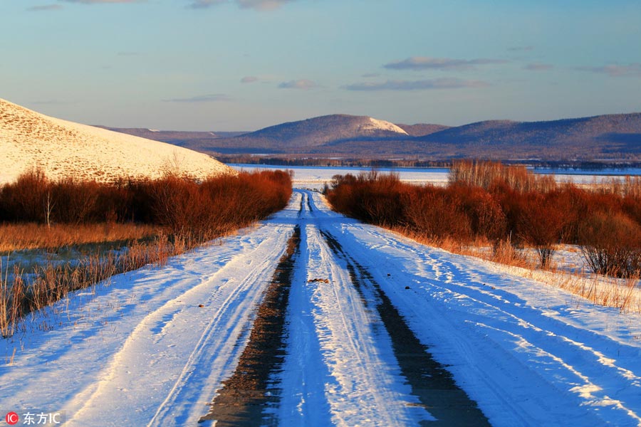 Winter scenery of Greater Khingan Range