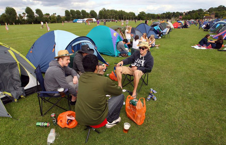 Camping at the London Olympics