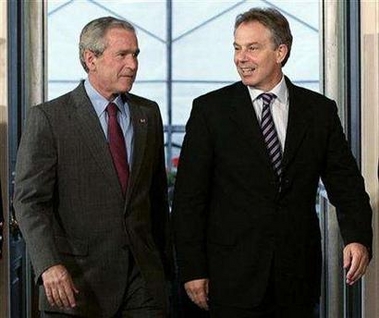 Blair makes farewell visit to White House