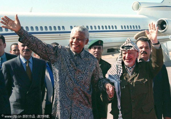 In photos: Mandela and celebrities