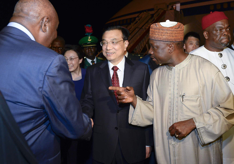 Chinese premier arrives in Nigeria for visit