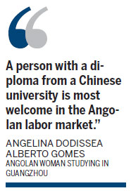 Mandarin key for Angolan's ambitions