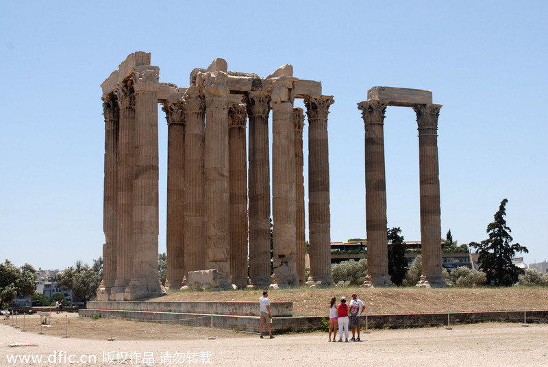 Historic relics in Athens