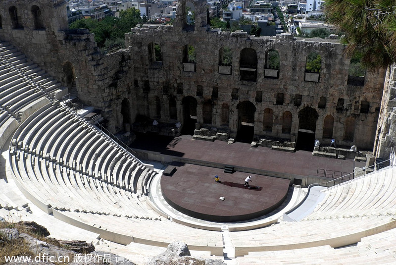 Historic relics in Athens