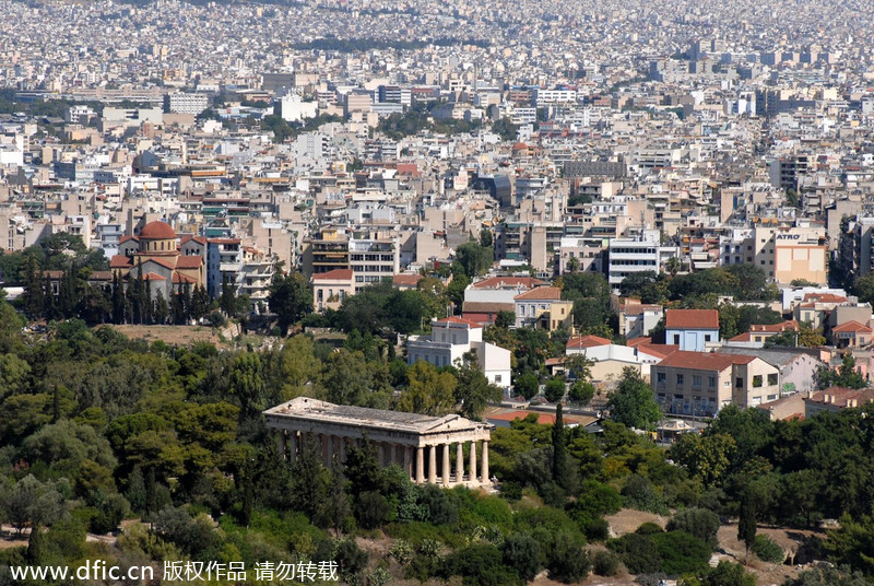 Historic relics in Athens