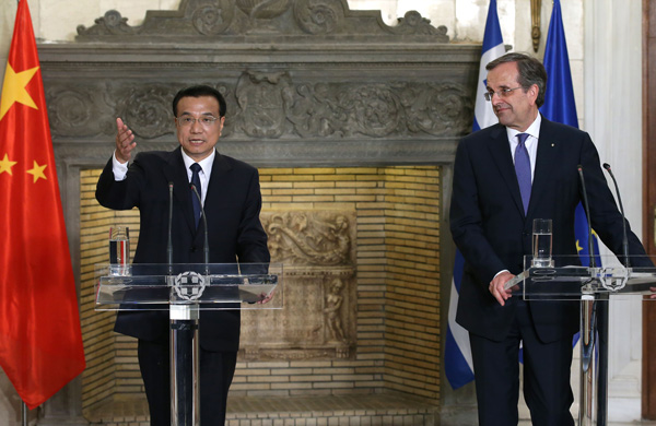 Chinese, Greek PMs meet to enhance ties, cooperation