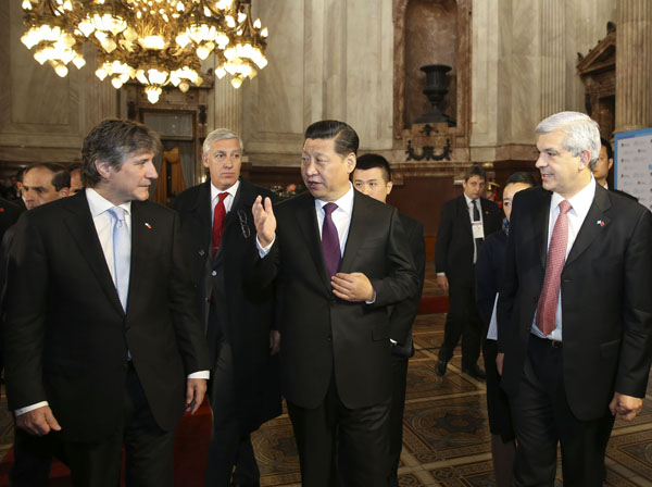 Xi expects more interactions between NPC, Argentine parliament