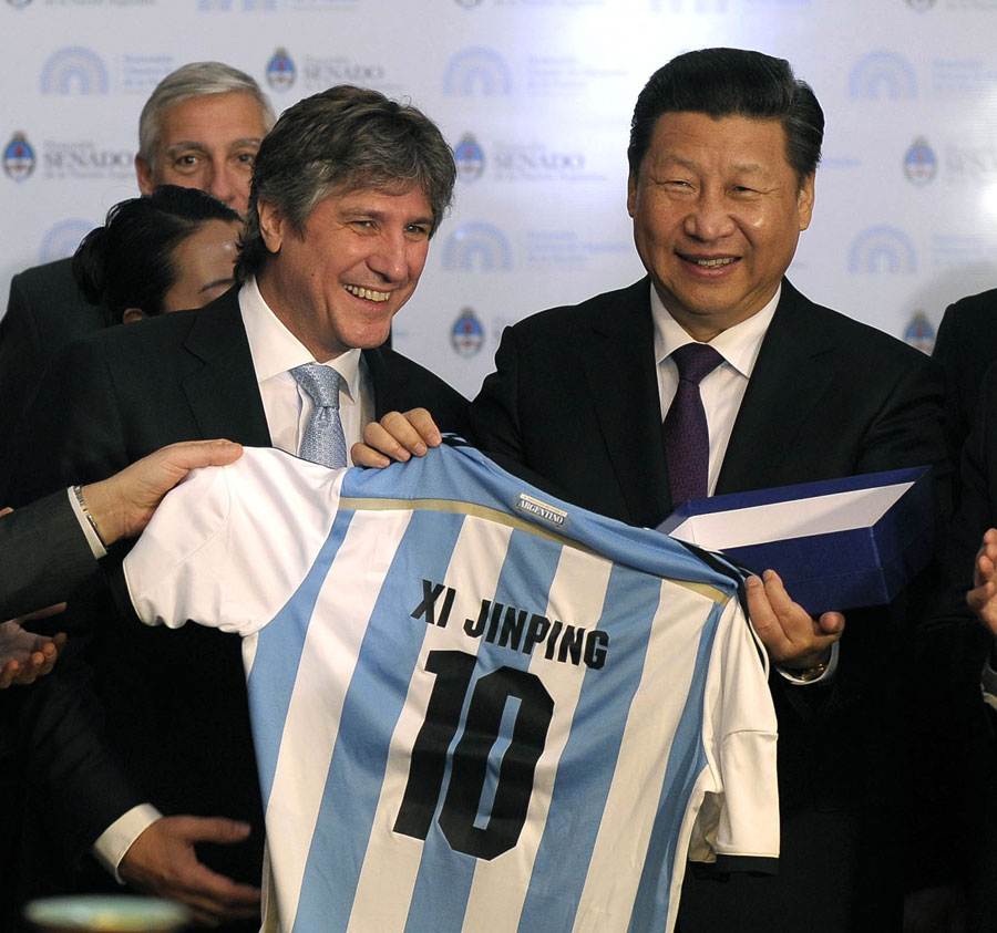 Xi's love of sports could fill a wardrobe