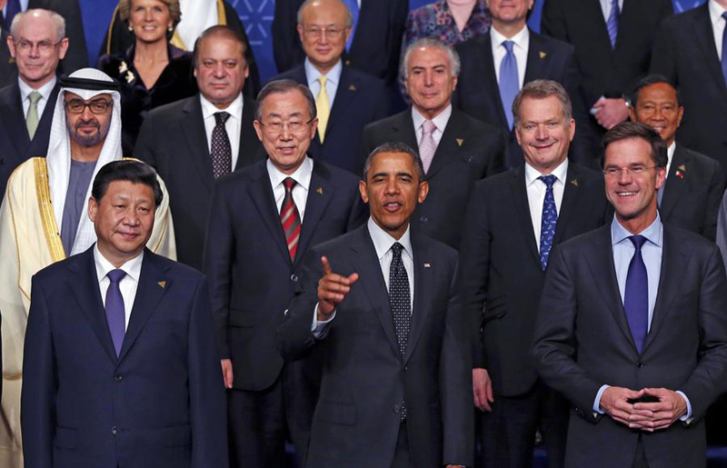 World leaders pose for 'family photo' at 2014 Nuclear Security Summit