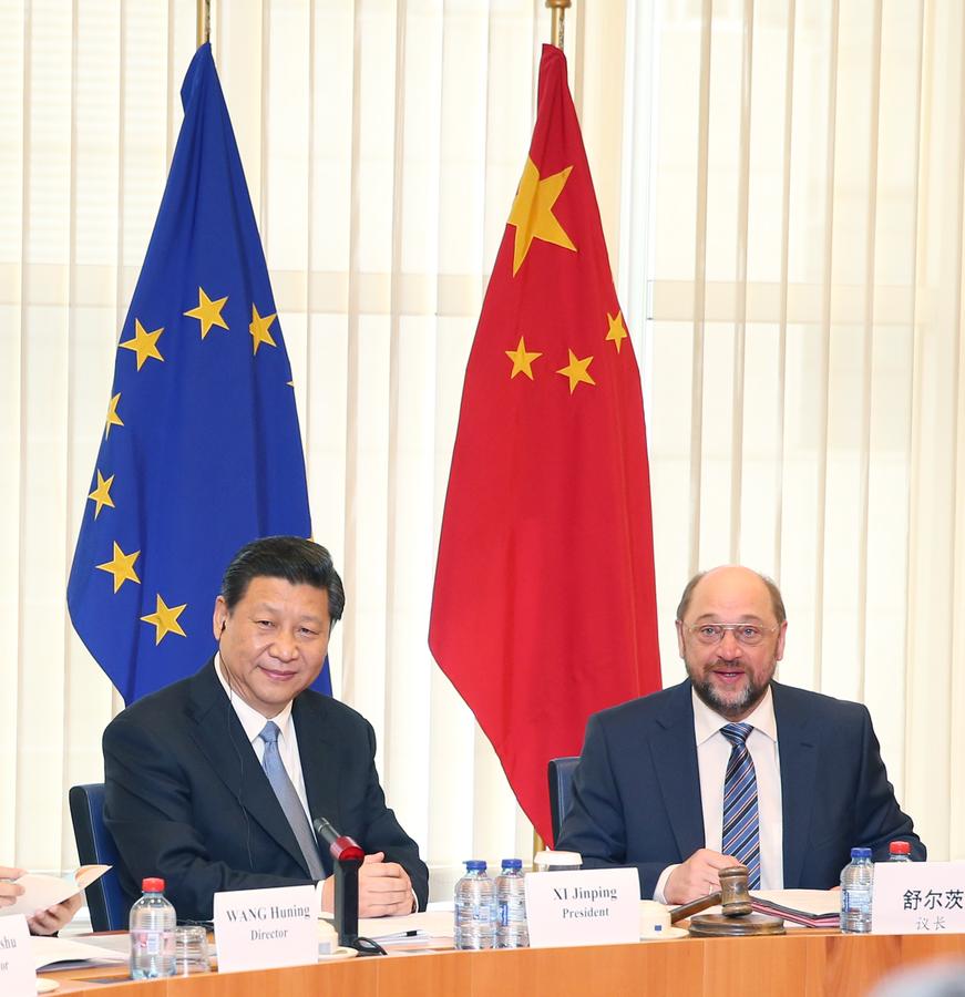 President Xi visits European Union's headquarters