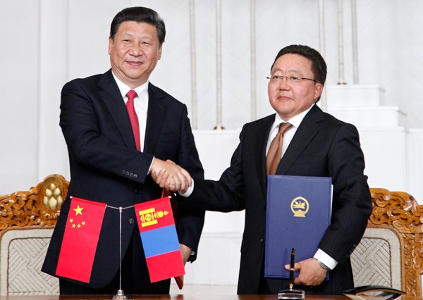 Vital deals signed on Xi's trip to Mongolia