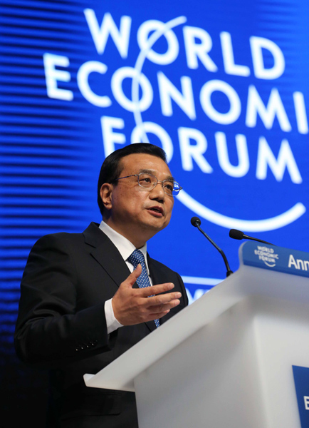 Li's Davos speech draws praise