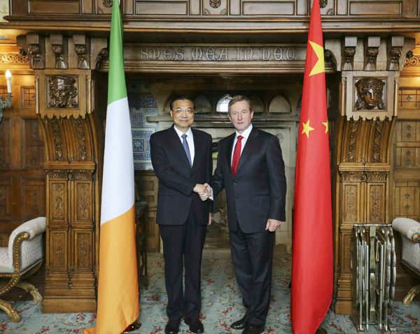 Li touches down in Ireland to work with PM on deals