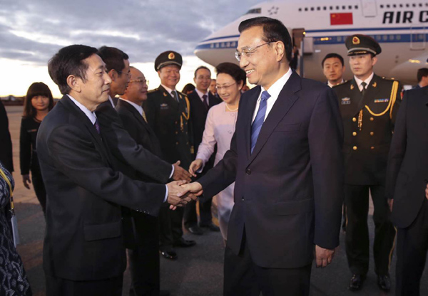 Premier Li arrives in Brazil to start official visit