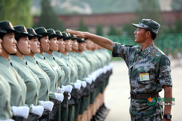 Blistered heels don't deter female honor guard training