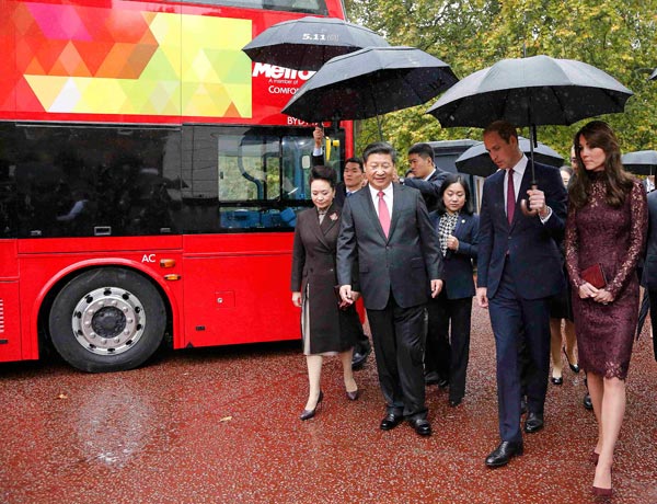 President Xi hops aboard BYD zero-emission bus in London