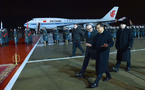 Chinese premier back home after Eurasian visit