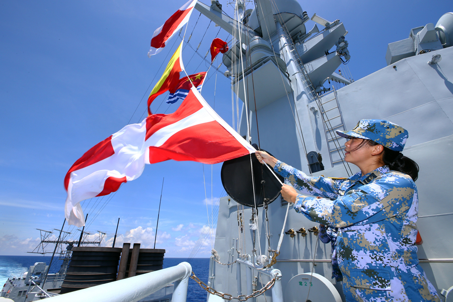 Chinese navy conducts combat drill in South China Sea