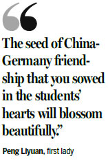 German student lives his Chinese dream in school