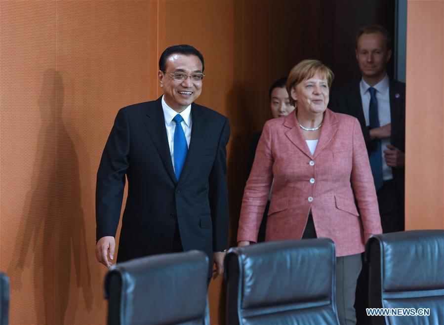 Chinese Premier Li holds talks with German Chancellor Merkel in Berlin