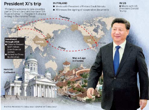 Xi says nation's plan and Finland's vision dovetail