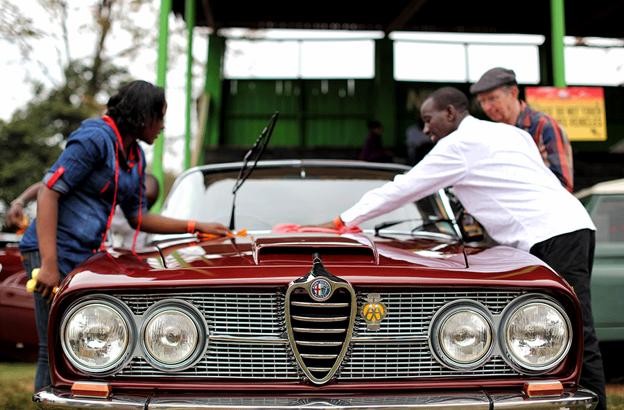 46th Africa Concours d'Elegence shows vintage cars in Nairobi